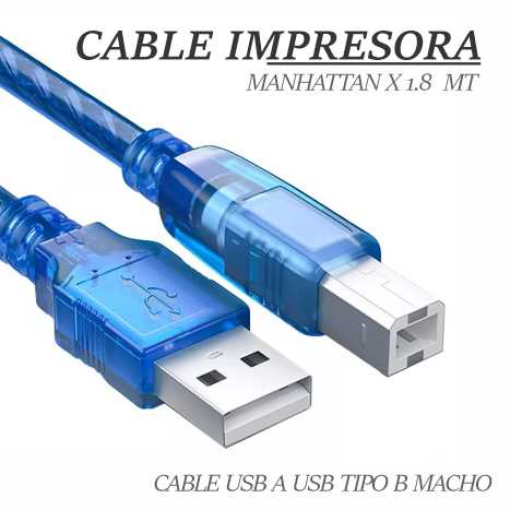CABLE IMPRESORA TIPO COM - MANHATAN X 1.8 MT
