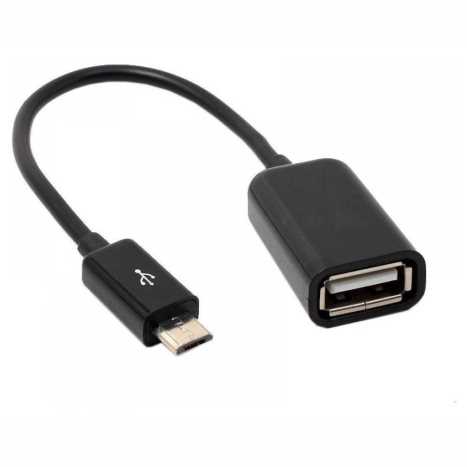 CABLE MICRO USB OTG A USB H DE 10 CM - CONECTOR
