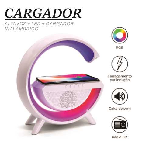 CARGADOR CON ALTAVOZ + LED + CARGADOR - MOD. 2301