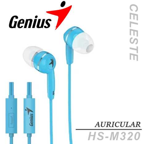 AURICULAR HSM320 CELESTE - GENIUS