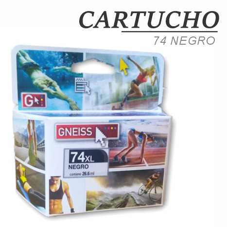 CARTUCHO 74 NEGRO - GNEISS