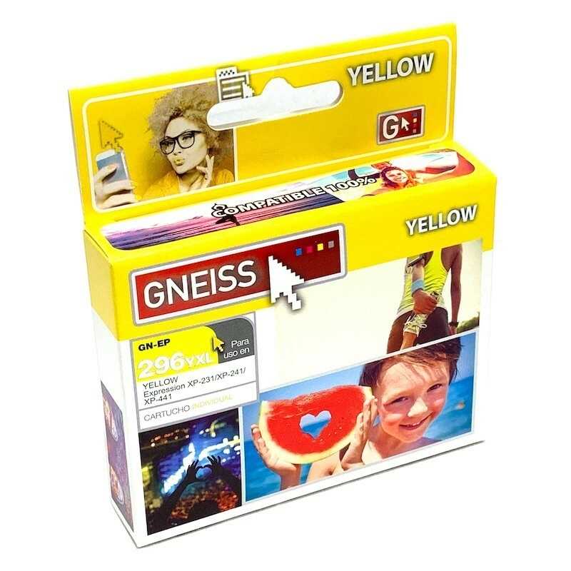 CARTUCHO ALTERNATIVO 296 YELLOW - GNEISS