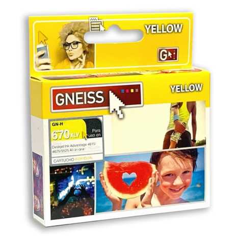 CARTUCHO ALTERNATIVO 670 YELLOW - GENEISS