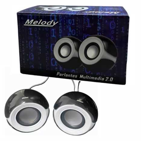 PARLANTES MINI PC MULTIMEDIA MINIPLUG USB - MELODY