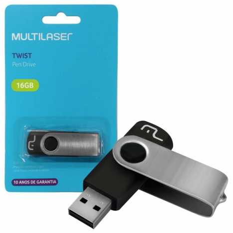 PENDRIVE 16GB MULTILASER TWIST