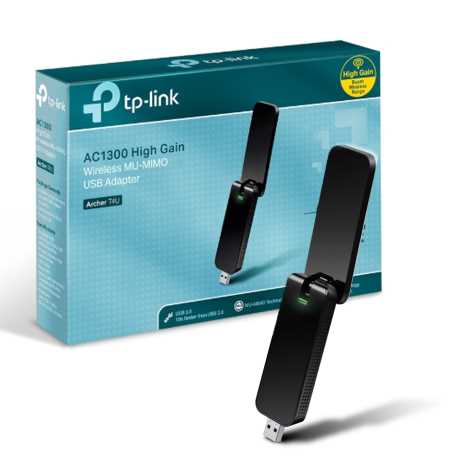 TARJETA DE RED USB EXTERNA DOBLE BANDA AC1300 T4U - TP LINK
