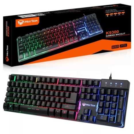 TECLADO GAMER K9300 NEGRO RETROILUMINADO - MEETION