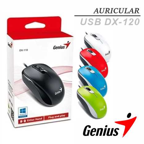 MOUSE USB DX-120 ROJO - GENIUS