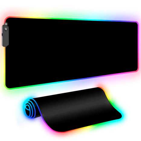 PAD MOUSE GAMER 80X30 MOD. XCZ023 CON LUCES LED RGB - GADNIC